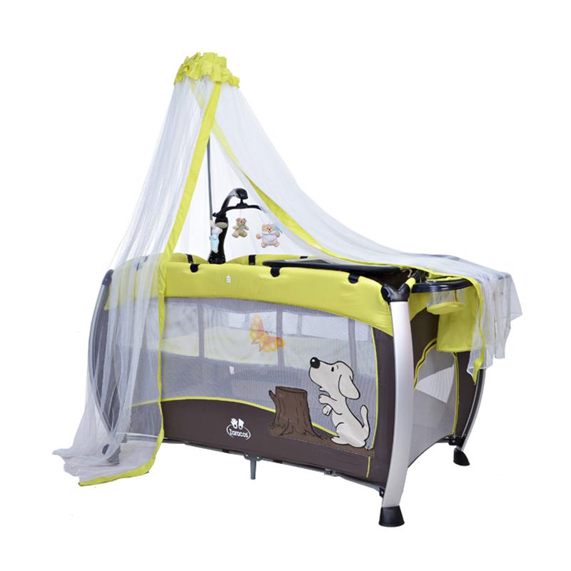 Nôi cũi ZaracosJelly 6046 cho bé(Xanh lá mạ)