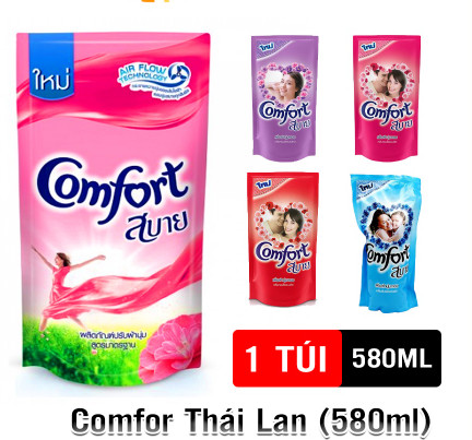 TÚI NƯỚC XẢ VẢI COMFOR THÁI LAN 580ML