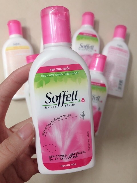 {Chính hãng} Kem xua muỗi Soffell hương Hoa (60ml)