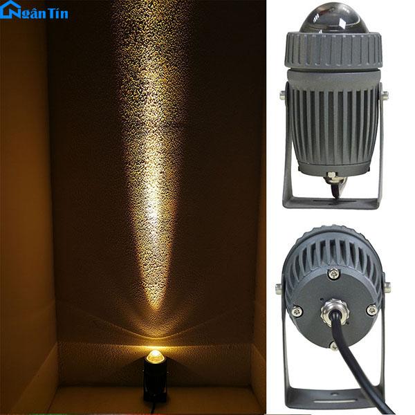 Đèn pha Led trang trí chiếu rọi cột ngoài trời Led 10W DCT611C Ngân Tín (Ánh sáng vàng)