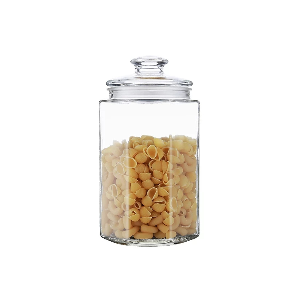 Hũ Thủy Tinh Lục Giác nắp Thủy tinh 2l , hủ thực phẫm
