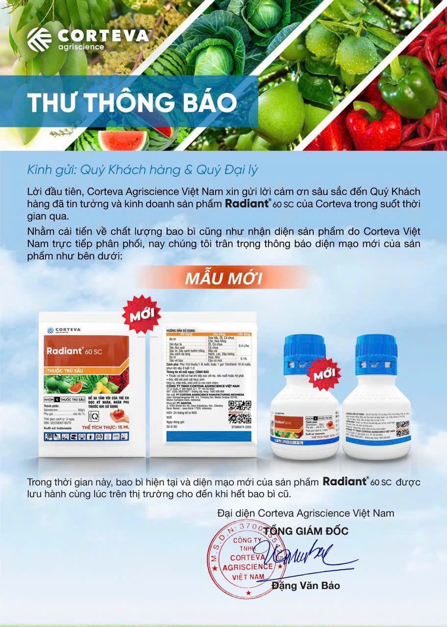Radiant Trừ sâu, bọ trĩ sinh học