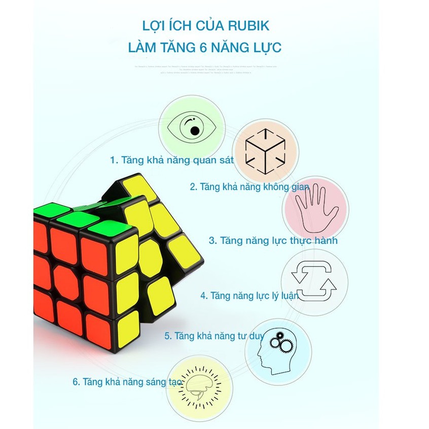 (hàng về) Rubik 3x3 Qiyi Sail W Rubic 3 Tầng Lập Phương Ma Thuật
