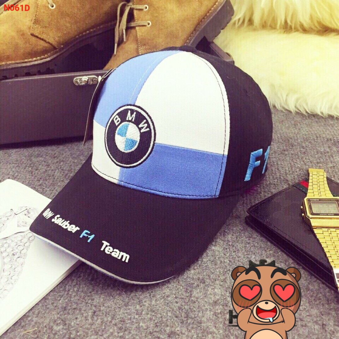 Mũ nón lưỡi trai BMW trắng và đen - săn nón đẹp