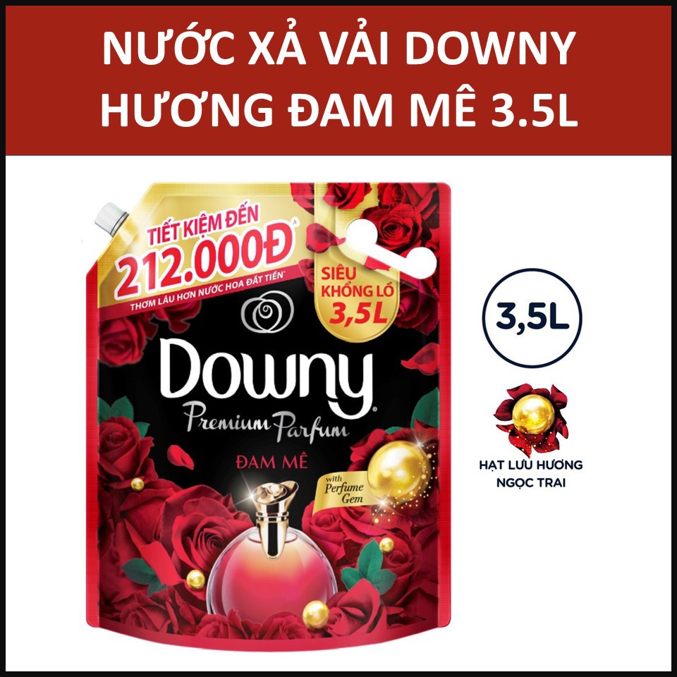 [HCM] Nước xả vải Downy  3L  Xanh/Đỏ/Đen/Trắng