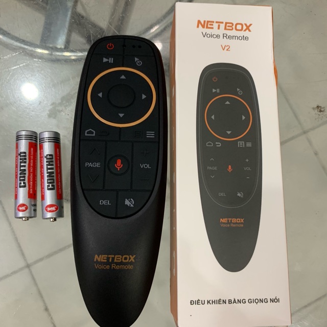 Điều khiển Giọng Nói Cho TV BOX Remote Voice Netbox V2 Cho đầu Box kết nối Internet