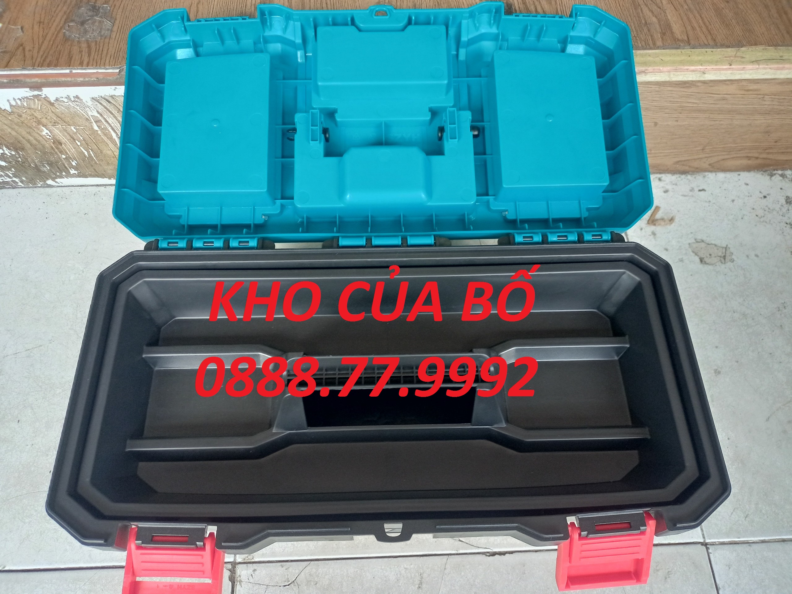 Thùng đựng đồ nghề total tpbx0171 | thùng đựng đồ nghề khóa nhựa tải trọng 10kg kích thước 436mm205m