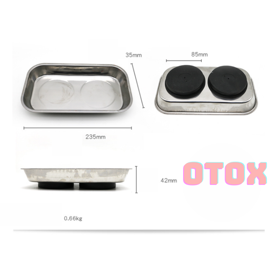 Khay nam châm đựng đồ nghề ốc vít 23cm OTOX