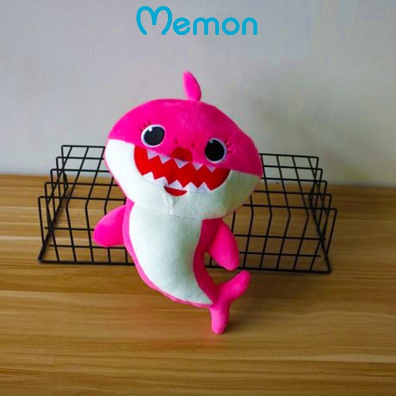 Cá Mập Baby Shark 30cm Cao Cấp Memon, Gấu Bông Cá Mập Cho Bé