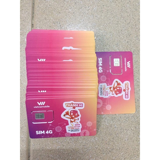 Combo 100 Sim Vietnamobile Hạn 1 Tháng