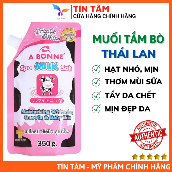 [Có Bill] Muối Tắm Sữa Bò Tẩy Tế Bào Chết A Bonne Thái Lan 350gr nhập khẩu