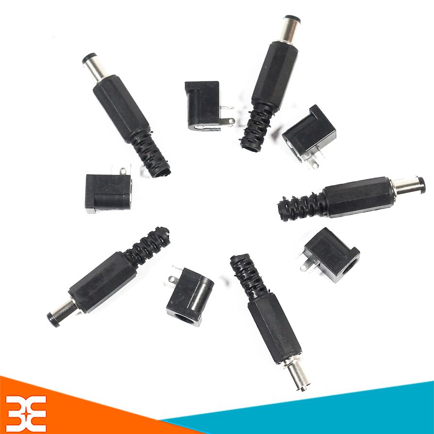 Bộ 10 Jack DC 5.5x2.1mm ( 5 Jack đực- 5 Jack cái )