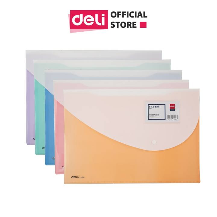 File Tài Liệu File Lá Học Sinh Deli Đa Năng A4 Bìa Kẹp Lá Tệp Đựng Tài Liệu Đựng File Siêu Âm 20 30 40 Lá Màu Pastel - Hình ảnh 9