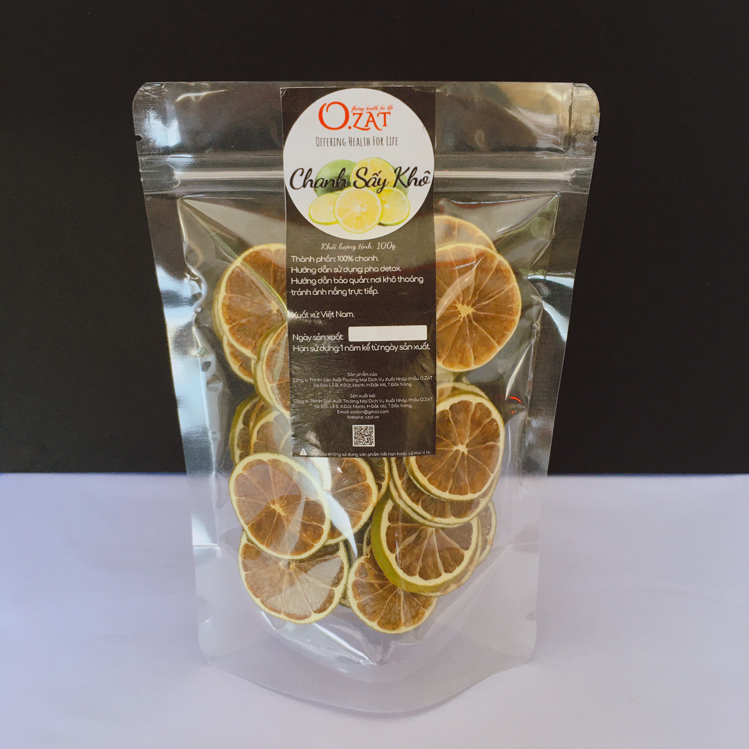 Chanh cắt lát sấy khô O.ZAT 100G