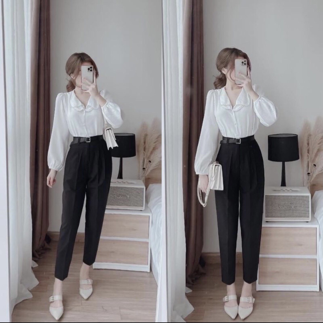 Sơ Mi Lụa Đính Ngọc HT_537