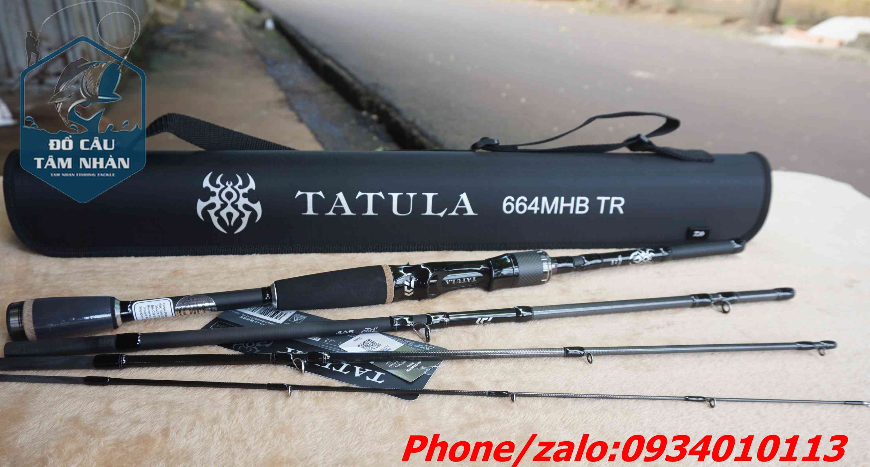 [Chính hãng] [Ảnh thật] Cần câu máy 4 khúc Daiwa TATULA