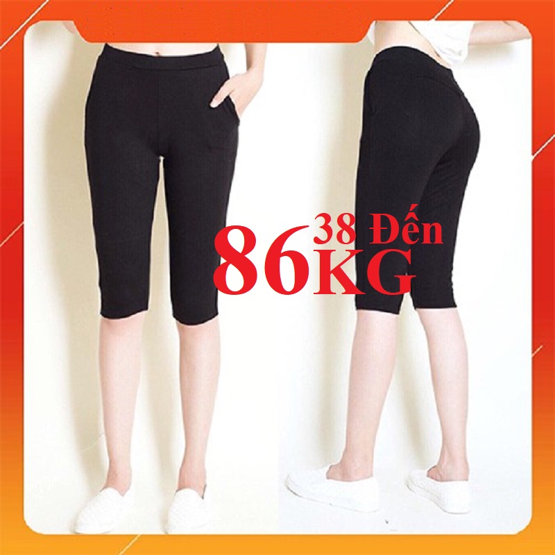 Quần Legging Lửng Nâng Mông Quần Ngố nữ NGANG GỐI có size đại BIG SIZE ĐẾN 90KG 7XL