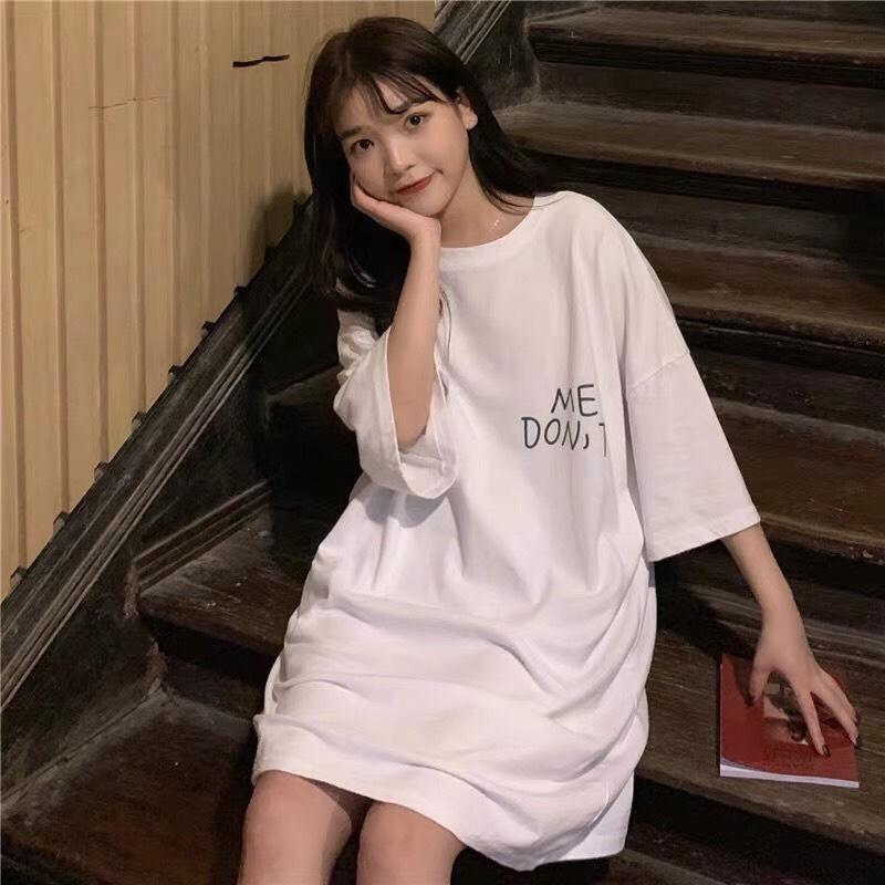 Áo phông, áo thun nam nữ form rộng tay lỡ unisex Me Don't Freesize 70kg