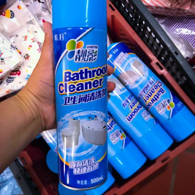 Chai Xịt Vệ Sinh Bọt Tuyết Phòng Tắm Bathroom Cleaner Siêu Sạch - Dung Tích 500ML