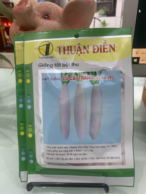 Hạt giống củ cải trắng 50g/túi giá rẻ