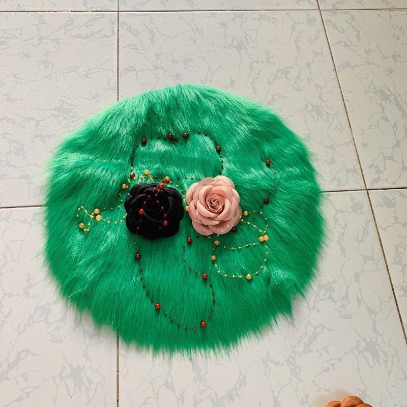 [HCM]Thảm lông hình tròn đường kính 40cm
