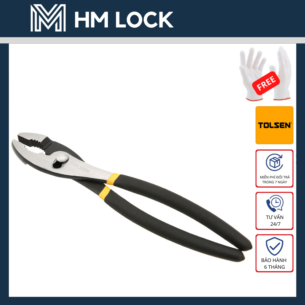 Kềm 2 lỗ tolsen 6, 8, 10 inch - hàng chính hãng - hm lock - 10311
