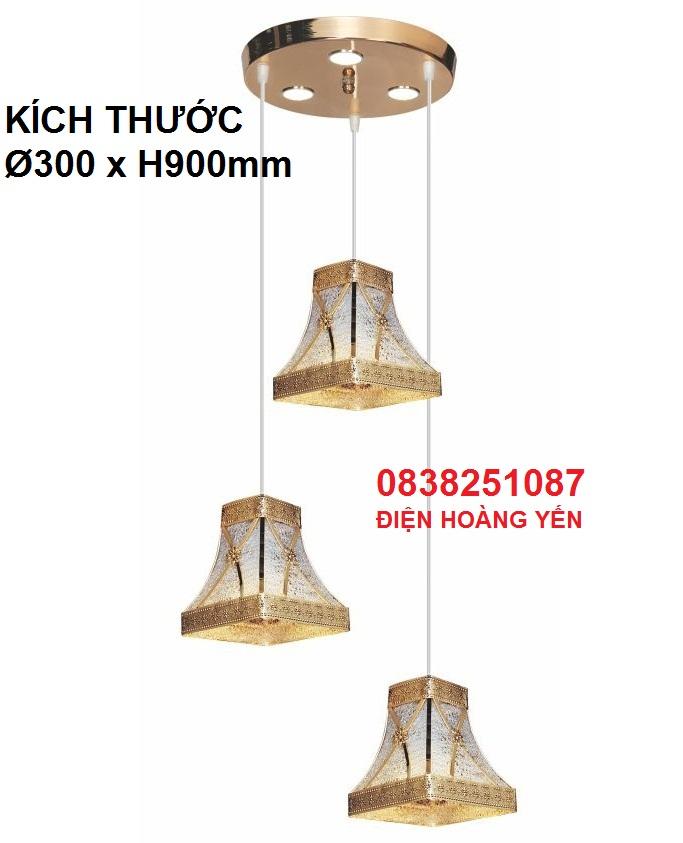 ĐÈN THẢ TRẦN NB1268-3 TẶNG BÓNG LED