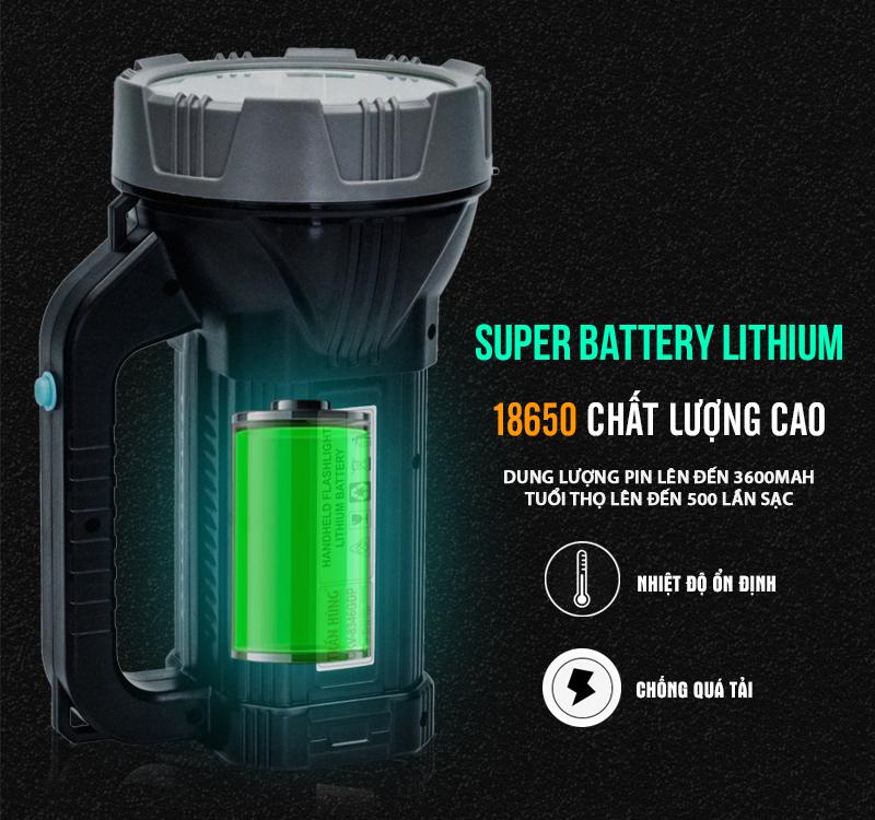 Đèn Pin Cầm Tay Siêu Sáng CKV-8346GDP