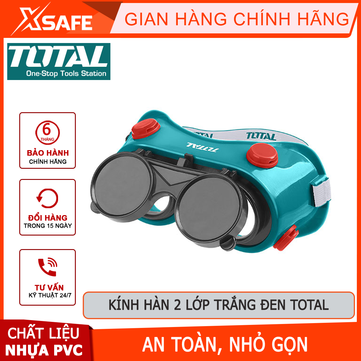 Total tsp303 double layer welding mask stainless steel arc welding mask heat resistant resistant high temperature 2 PCs-xsafe