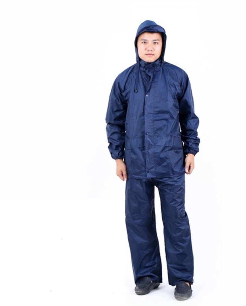 Bộ Quần Áo Đi Mưa Nguyên Bộ Size XXXXL (4XL) Vải Dù Cao Cấp