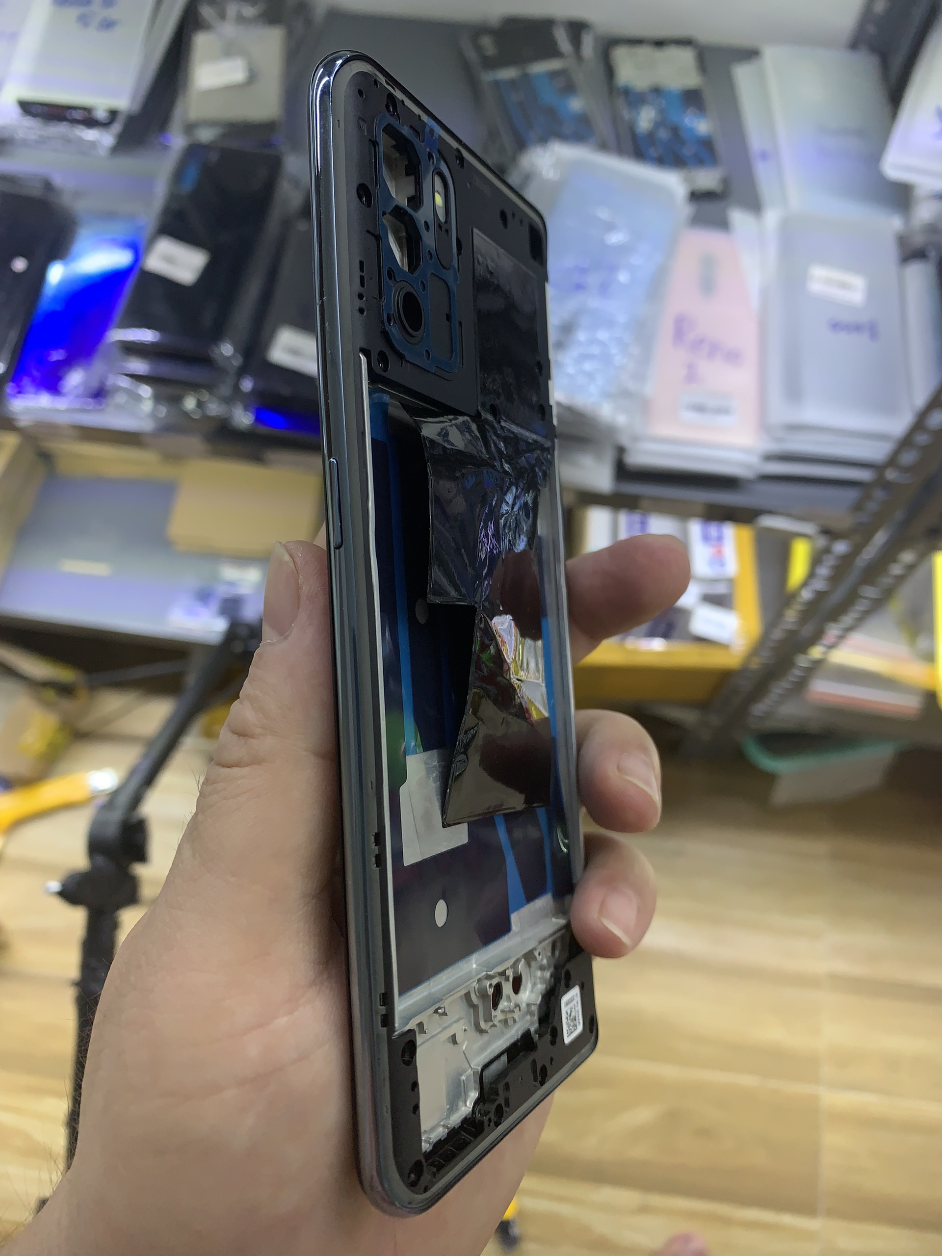 Bộ xương Vỏ zin điện thoại oppo Reno 6z - 5G, kèm kính camera