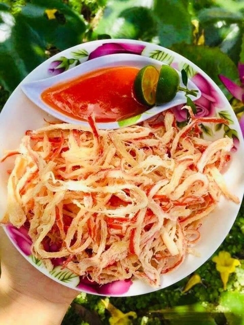 500gr  Mực Sợi Hấp Nước cốt dừa