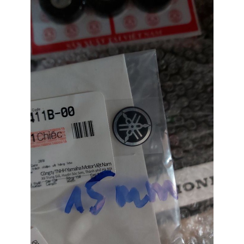 Logo yamaha nhỏ 15mm 25mm dán trang trí đồng hồ biển số