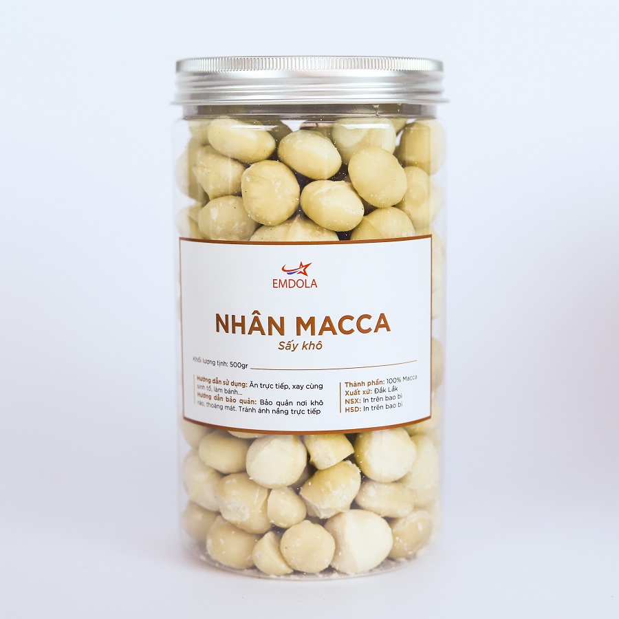 500Gram Nhân macca đăk lak size nhỏ bể đôi