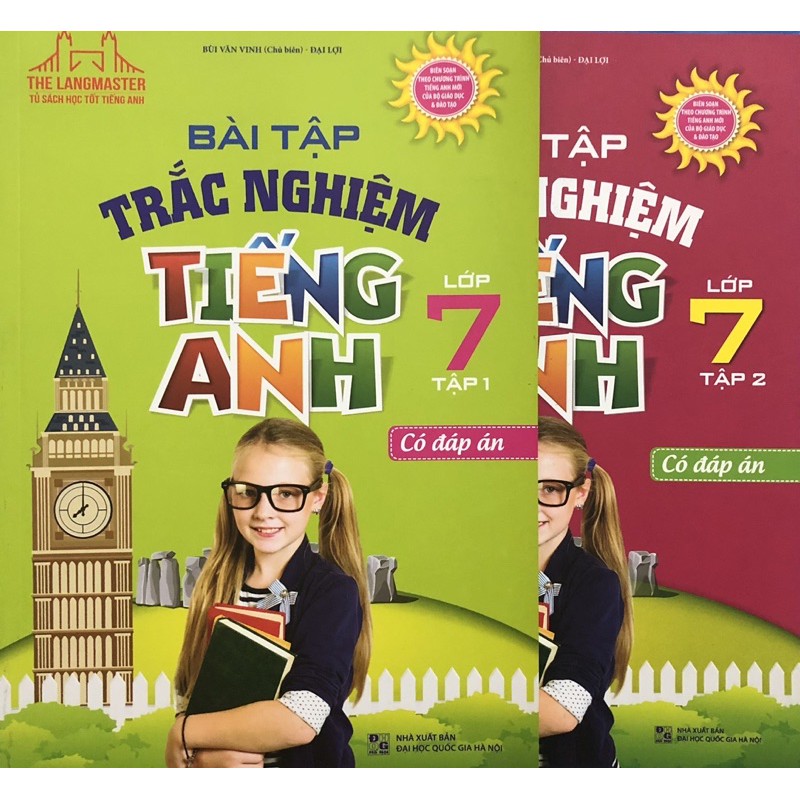 Sách - Bài tập trắc nghiệm tiếng anh lớp 7