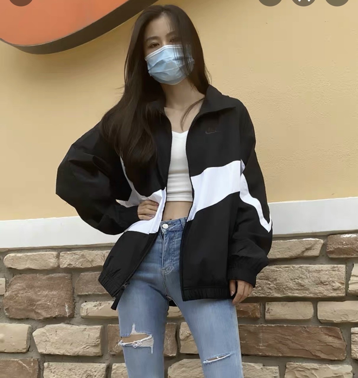 Áo Khoác Dù Polyester Nam Nữ thể thao Áo khoác nữ dù chống mưa nắng