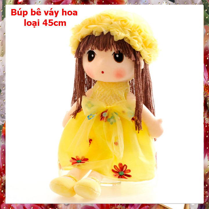 Búp bê gấu bông đồ chơi sang trọng (Vàng)