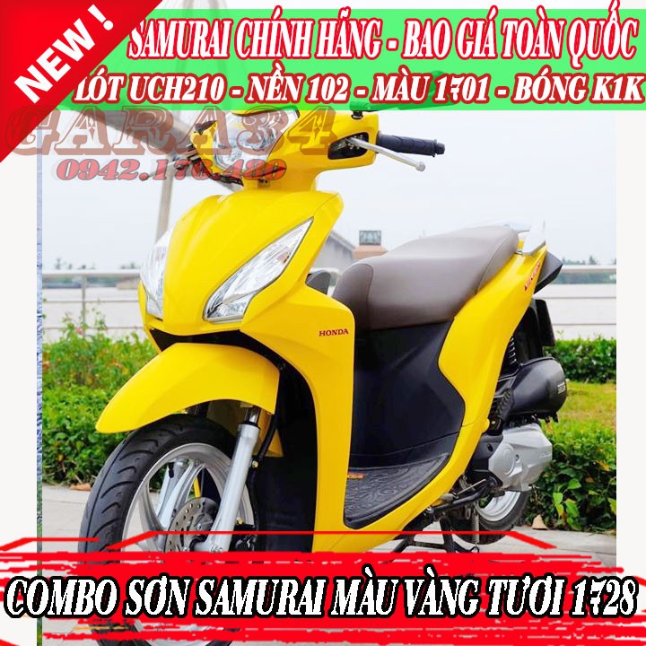 SƠN SAMURAI MÀU VÀNG CHANH 1728