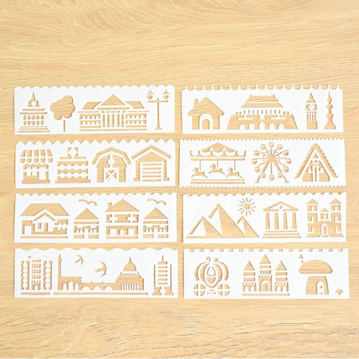 [HCM]Bộ thước vẽ mỹ thuật trang trí