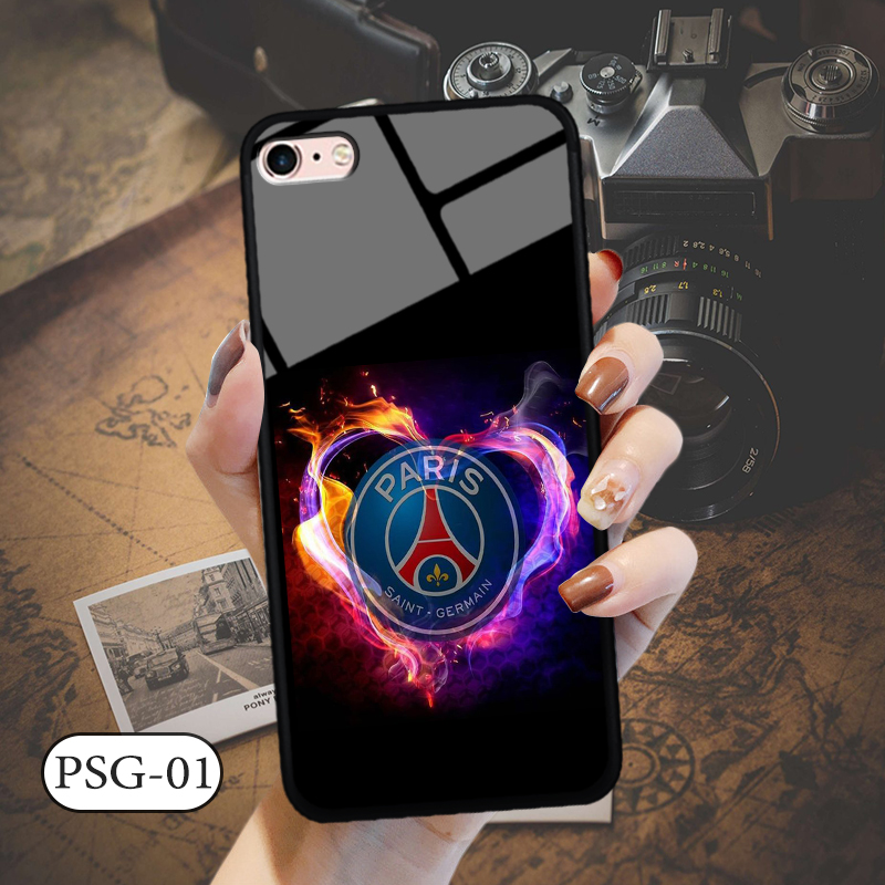 Ốp kính 3D IPHONE 8 - in biểu tượng đội bóng