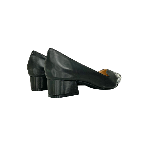 GIÀY CAO GÓT PHỐI VẢI BỐ 3CM/ GIÀY CAO GÓT CÔNG SỞ NỮ
