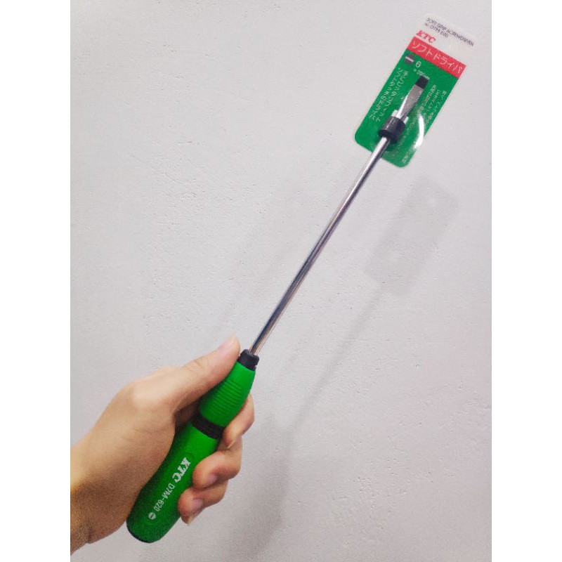 Tô vít Nhật KTC 2 cạnh và 4 cạnh dài 330mm D7P-220 và D7M-620 - Tua vít cán nhựa mềm 🇯🇵 Made in Japan 🇯🇵