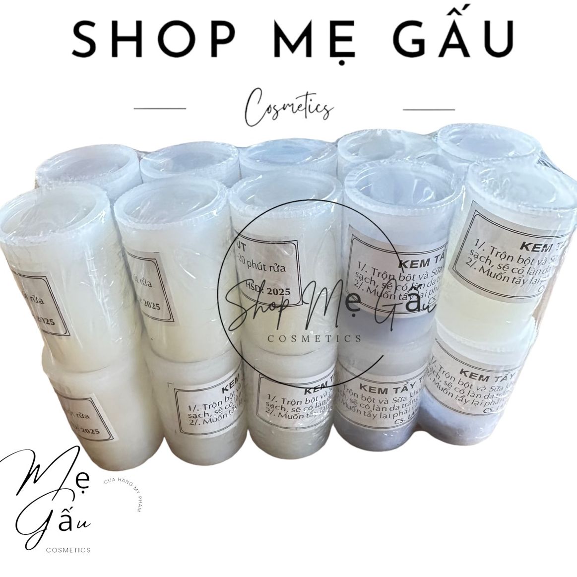 Sỉ lố 10 cặp bột tẩy tay trắng da 20 phút