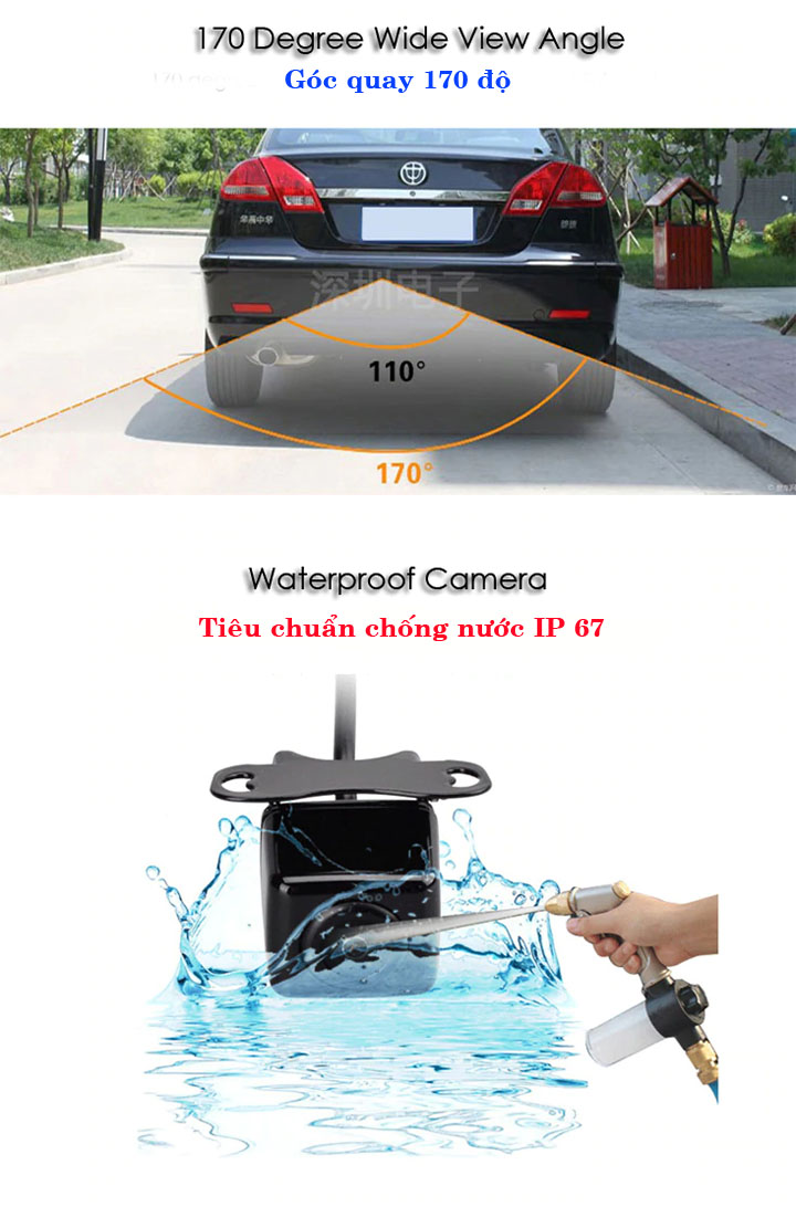 Camera lùi AHD chuyên dùng cho màn hình android