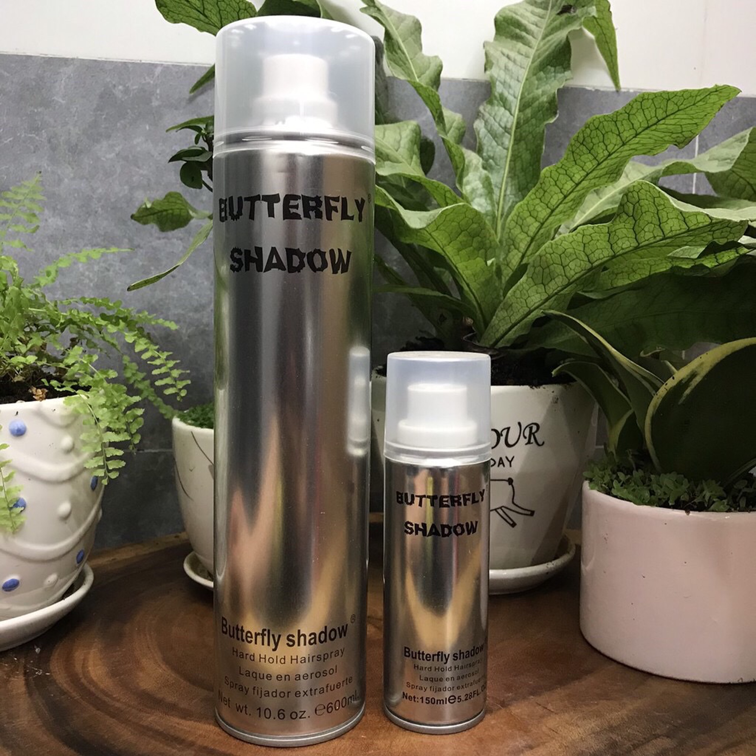 [HCM]Combo Gôm xịt tạo kiểu tóc Butterfly Shadow ( Chai 150ml+ 600ml)