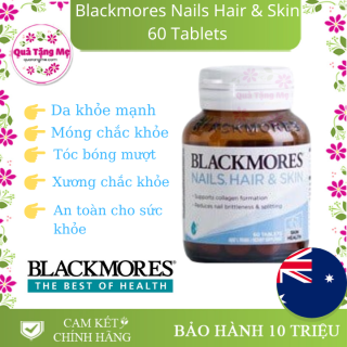 Làm đẹp da, nuôi dưỡng tóc và móng tay chắc khỏe, giảm gãy rụng Blackmores Nails Hair & Skin Health 60 viên thumbnail