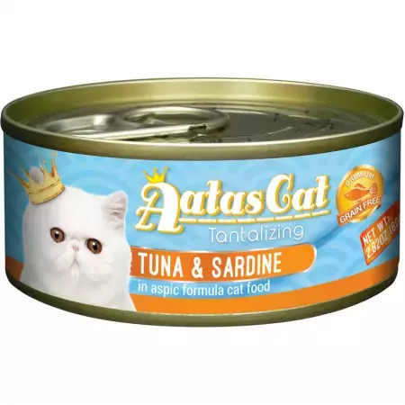 Pate cho mèo Aatas Cat nhiều vị lon 80gr