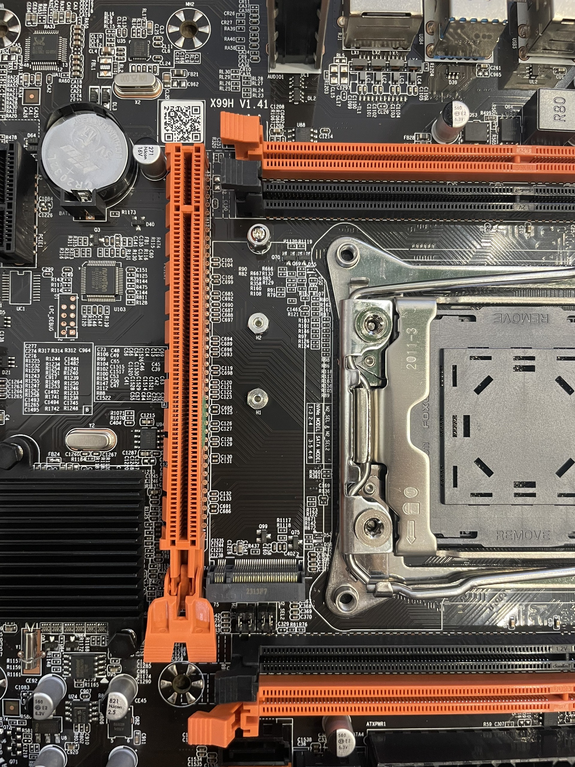 Main X99H DDR3/ DDR4 ECC REG hỗ trợ Xeon E5 v3/v4