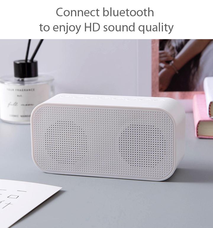 Loa Bluetooth Kiêm Đồng Hồ Báo Thức Và Nghe Đài FM