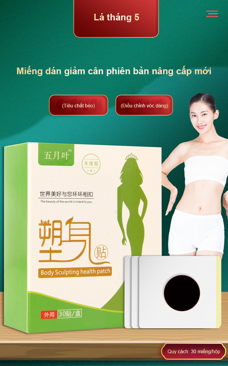 Miếng dán rốn giảm béo，Miếng dán giảm cân phiên bản nâng cấp mới Eo thùng phi GiảmGiải độc 30 miếng dán / hộp Cánh tay Bắp cn Đùi Gin nhnh，kem tan mỡ，giảm cân an toàn hiệu quả， Đốt cháy mỡ thừa，Kem Giảm Cân， Kem đốt mỡ